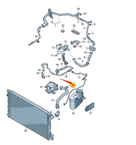 Engine Crankcase Breather Coolant Pipe for Audi C8 2.0T A6 A7 2019-2023 - Foto 7 di 8