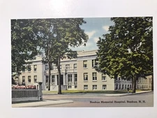 Vintage 1940 Nashua Memorial Hospital Nashua New Hampshire Postcard
