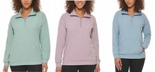 Marc New York Ladies' Ribbed 1/4 Zip Pullover