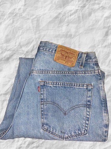 VINTAGE LEVIS 570 BAGGY TAPERED FIT JEANS 38(36) x 32 made in USA | eBay