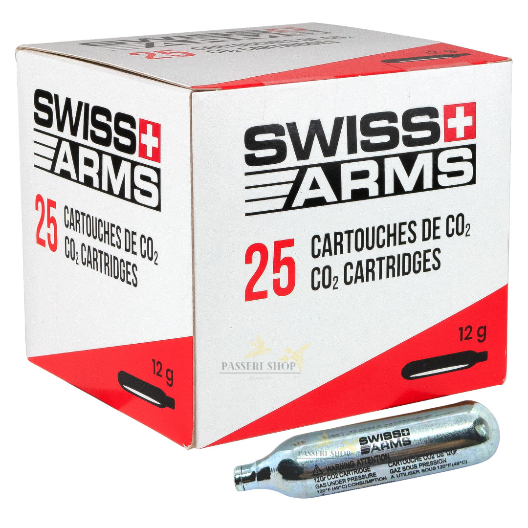 Capsules CO2 12g Swiss Arms de haute précision pour tireur exigeant