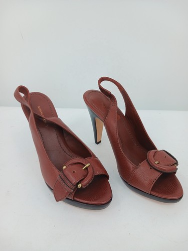 Banana Republic Women's Sandals Size 8 Sandal Cognac Leather Slingback Dressy