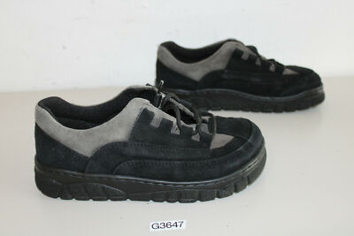 Footprints by Birkenstock PINO Gr. 34 Velours dunkelgrau/ schwarz (G3647-R62)