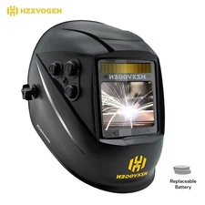 US Welding Helmet True Color Auto Darkening Welder Mask Solar Battery Large View