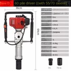 Gasoline Pile Driver High Power Farm Fence Rush Wooden Pile Driving Machine