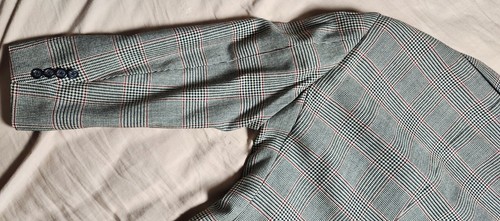 Ralph Lauren Wool Houndstooth Check Blazer Men's Regular Brown Coat Size 40 - Picture 16 of 24