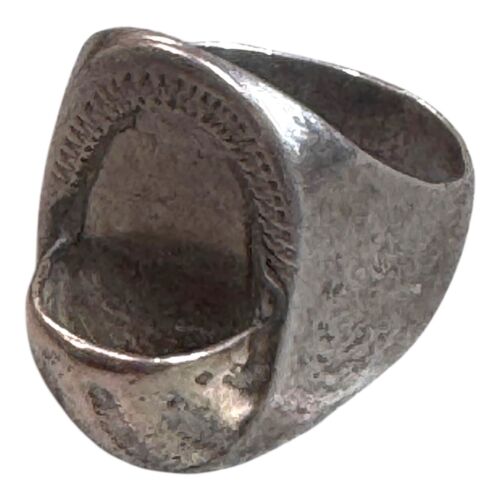 Antik Gr. 10 Weihwasserfontäne 925 Silber Religiös Ring Unikat Kunsthandwerk Schmuck