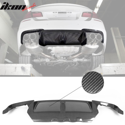 Fits 11-16 BMW F10 M5 Rear Diffuser 3D Style Carbon Fiber CF