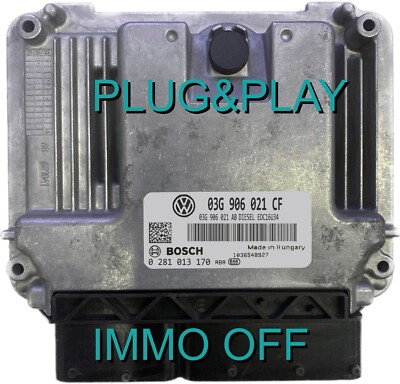 Steuergerät ECU VW Eos 2.0 03G906021CF 0281013170 tested on the car, warranty