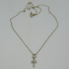 925 Sterling Silver Cross Shape Women's Pendant on Chain