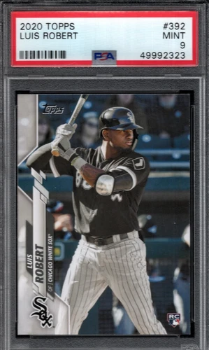 2020 Topps Series 2 LUIS ROBERT Base Set RC Rookie Card #392 PSA 9 MINT
