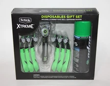 SCHICK XTREME DISPOSABLE GIFT SET SENSITIVE RAZOR PIVOT BALL EDGE SOOTHING ALOE
