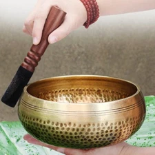 TIBETAN HAMMERED SINGING BOWL AMAZING SOUNDS CHAKRA NEPAL YOGA & MEDITATION