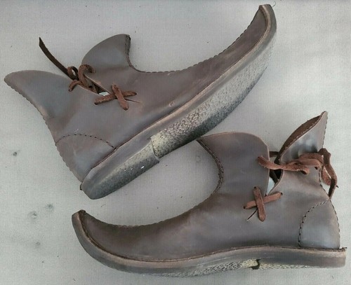 Mittelalter Echtleder Renaissance Stiefel Spitzschuhe Wikinger Pirat LARP SCA - Bild 4 von 6