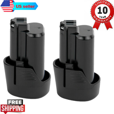 2 Pack 4Ah 10.8V Battery For Bosch BAT411 BAT411A BAT412A GDR GSR GOP PS40 Tool