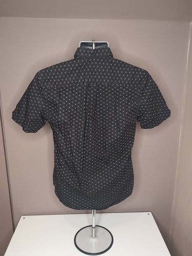 Ben Sherman Short Sleeve Shirt Dots Brown Size Small - Picture 5 of 10