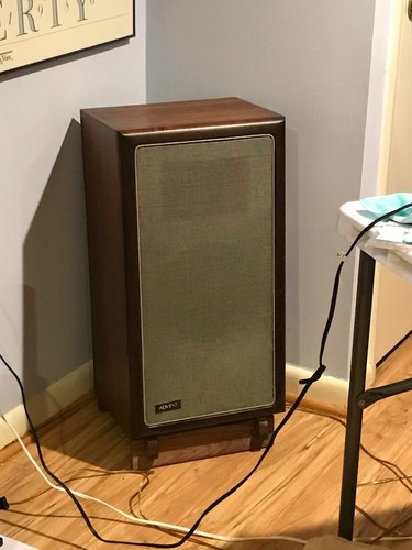 Custom Made Mahogany or Walnut Speaker Stands for Advent Large