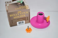 Booche Bully Stick Bolt for Dogs - Dog Treat Holder, Prevents Choking, Pink