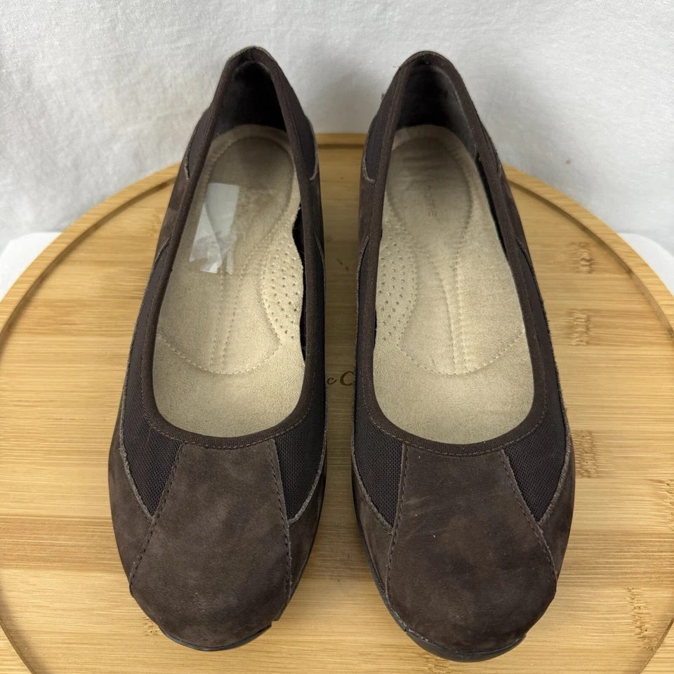 Коричневые замшевые туфли на плоской подошве Liz Claiborne Randy размер США 8,5 - Изображение 2 из 4