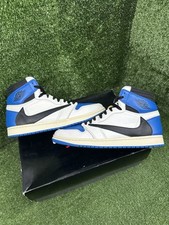 Jordan 1 Retro x Fragment Design x Travis Scott High Blue for Sale
