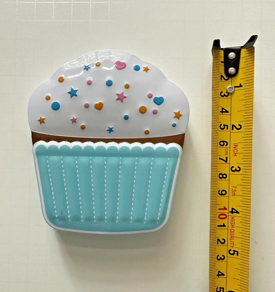 Caja de regalo de lata de cupcakes y tarjetero - ¡Ideal para regalar cumpleaños! Foto 3 de 4