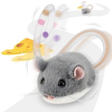 Interactive MigiMouse Cat Toy 360  Rolling  Spin with Mesh Plastic Tail for ...