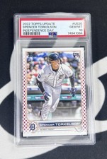 2022 TOPPS UPDATE #US20 SPENCER TORKELSON Independence Day /76 RC PSA 10 GEM