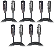ProX XC-DMX15 15 Ft DMX Cable 3-Pin Male to Female High Performance 5 Pack