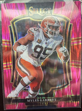 2025 Panini Select - Premier Level Myles Garrett #156 Pink Shock Prizm