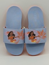 Adidas Adilette Big Kids Size 2 Disney Moana Comfort Slides Sandals HP7757