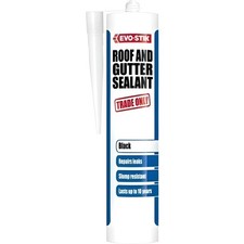 Evo-Stik Roof & Gutter Sealant C20 Black 290ml Oil Based Flexible Waterproof