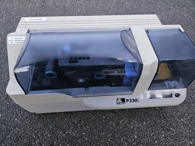 ZEBRA P330I P330I-0000C ID Plastic Card Printer USB, Working, Power Cord Missing