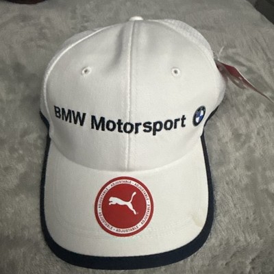 Puma BMW Motorsport Baseball Cap, White & Navy, Adjustable - One Size