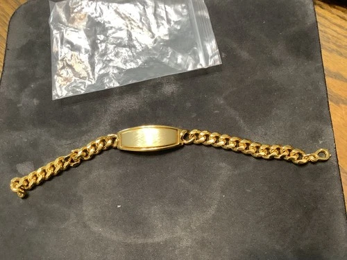 Speidel Gold Toned Personalized Bracelet New.  11280