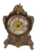 Beautiful French Mid 19th Century Red Boulle Clock For Restoration 