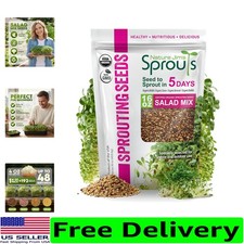 Quality Organic Microgreen Seeds   Broccoli  Alfalfa Mix for Quick Growth 1lb 
