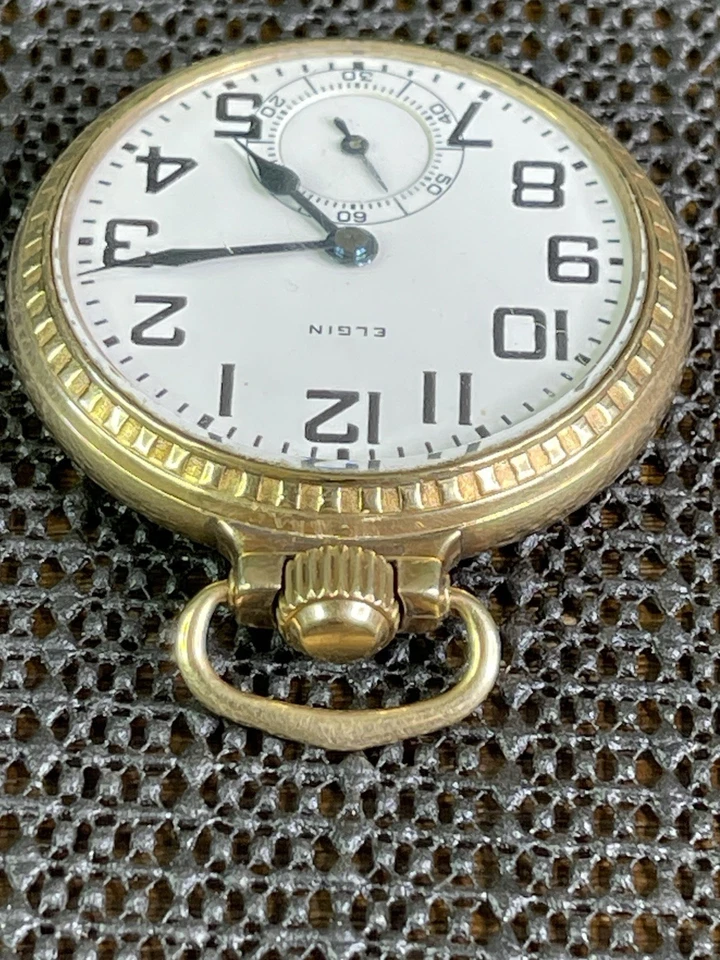 1927 Elgin B.W. Raymond 16s 21j RR Grade 12k Gold Filled Pocket Watch For Repair - Image 3 of 4