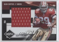 2009 Donruss Limited Rookie Jumbo Jerseys Signatures 4/10 Glen Coffee Auto 0v1