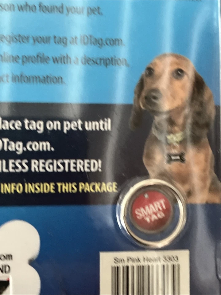As Seen on TV! Find Lost Pets Fast! Smart Tag Small Heart Pet ID eAlert Service  - Image 4 of 4