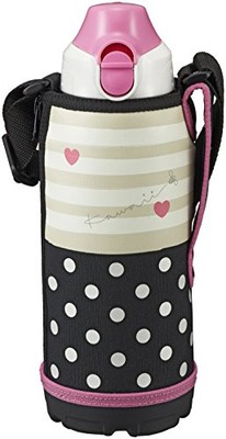 Tiger Stainless Bottle Sahara 2 Way (0.8L) MBO-F080-P (Pink Dot)【Japan Domestic