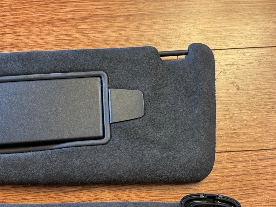 Par de parasol de gamuza negra iluminado OEM 2009-2015 Jaguar XF L+R Foto 2 de 4