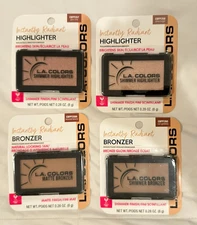 LA COLORS Powder Highlighter or Bronzer 0.28oz -You Choose - SEALED PKG