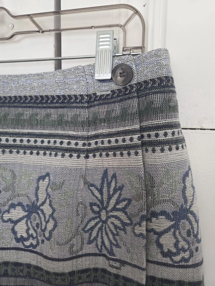 Falda vintage St Johns Bay talla 12 tapiz envolvente recta larga boho cottagecore  Foto 4 de 4