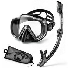 Snorkeling Gear Set for Adult Youth Snorkel Diving Mask with Top Dry Value w...