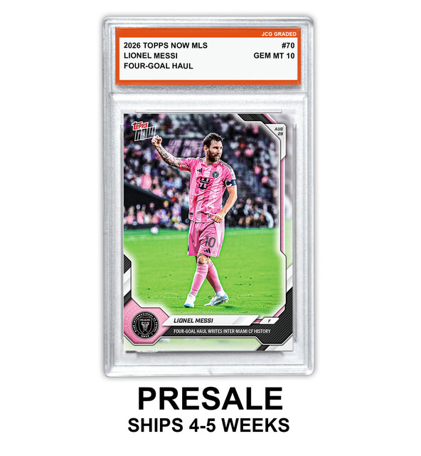 Lionel Messi 2026 Topps Now MLS #70 Graded Gem Mint 10 - Presale