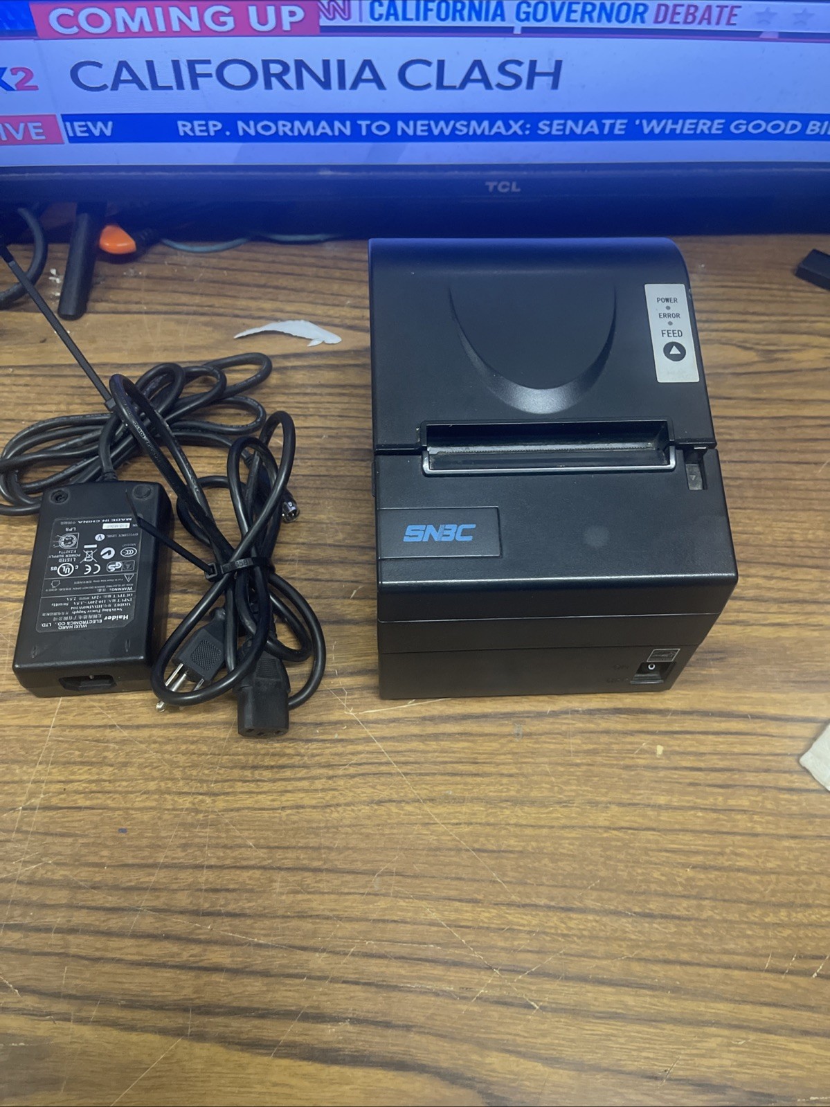 SNBC BTP-R880NP Thermal POS Receipt Printer w/ Power Cord TESTED