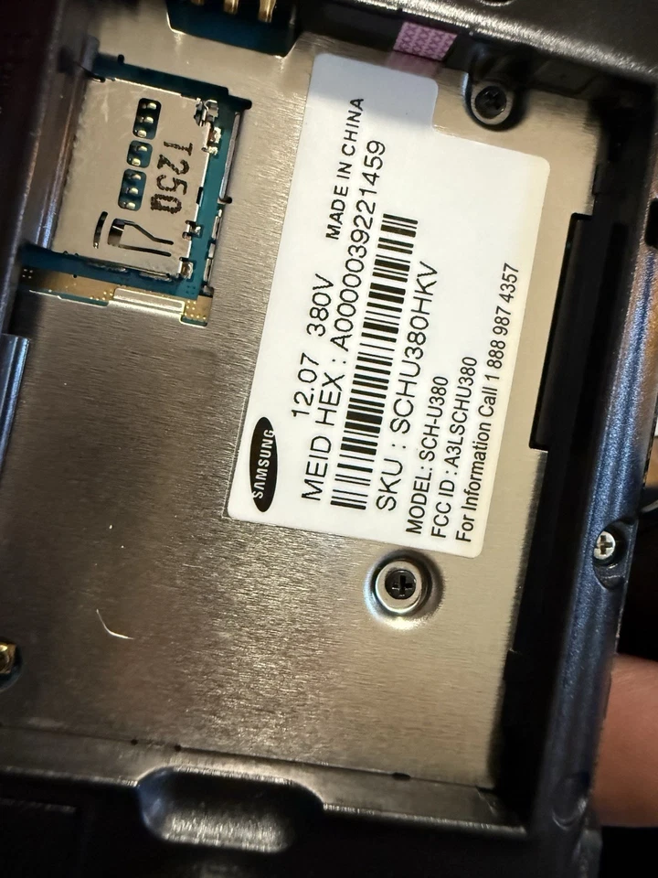 Teléfono celular Samsung Brightside SCH-U380 - negro (Verizon) Foto 3 de 4