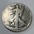 1928-S Liberty Walking Silver Half Dollar.  Just 1.9 Minted!