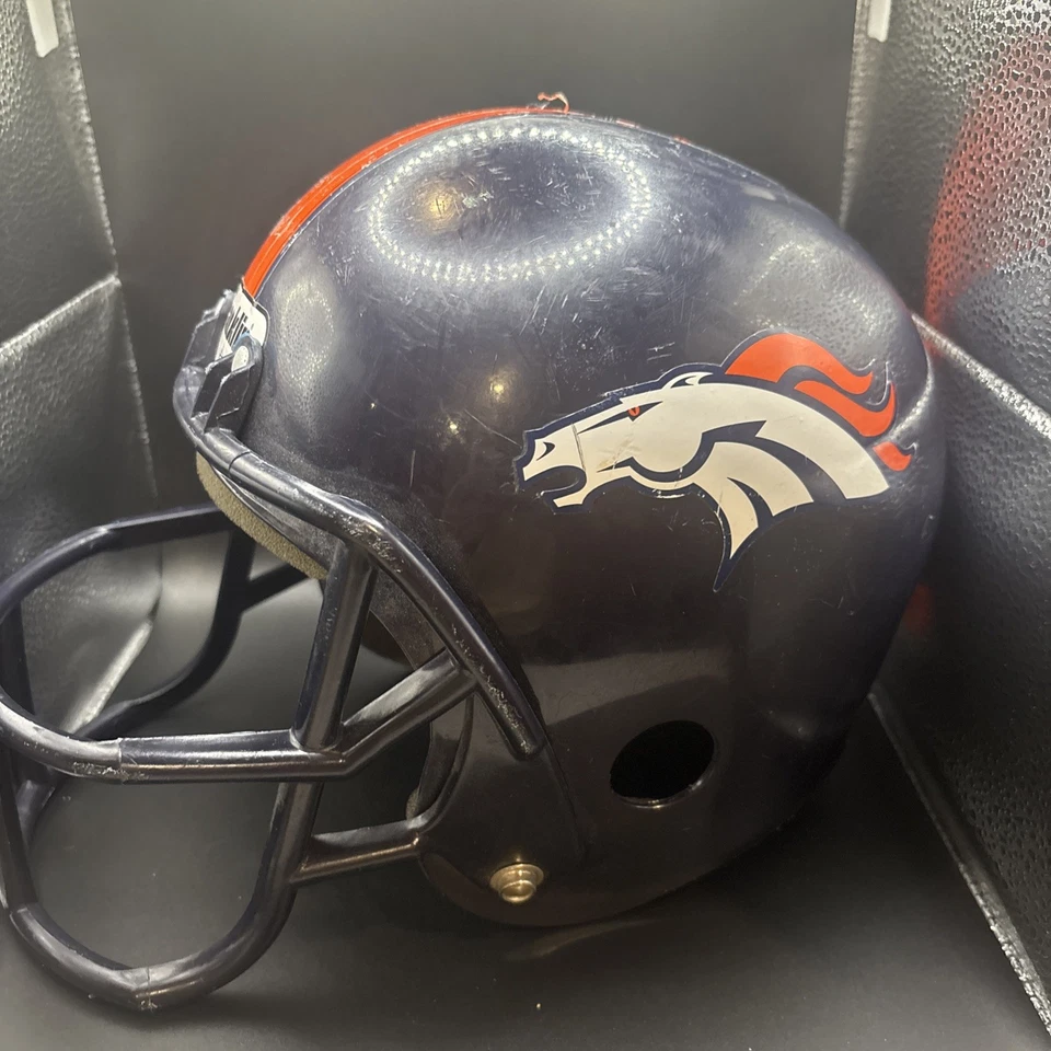 Retro NFL Franklin Denver Broncos Football Helmet Youth NOT for contact play - Image 3 of 4