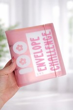 Planner Book for Budgeting Saving Money Challenge Binder Notebook Gift Pink 